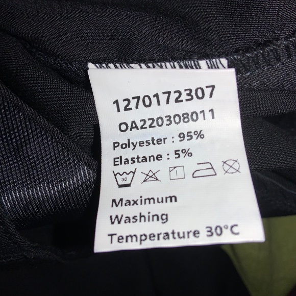 Commense black high waist front zip pants Sz S belt loops pockets New - Picture 6 of 6